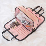 Cremallera Transparente Bolsas de Cosméticos de Viaje Mujeres Maquillaje Bolsas Organizador Lavado Baño Maquillaje Tote Bolsos