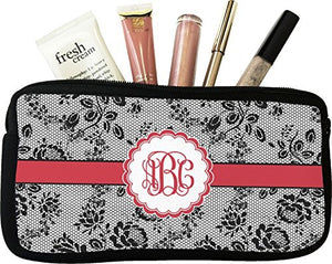 Black Lace Makeup / Cosmetic Bags (Select Size) - Small by RNK Shops