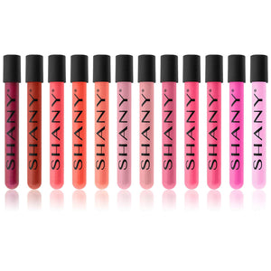 SHANY The Wanted Ones 12 Piece Lip Gloss Set with Aloe Vera and Vitamin E