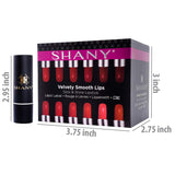 SHANY Slick & Shine Lipstick Set - Set of 12 Famous Colors