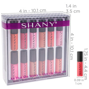 SHANY All That She Wants Lipgloss Set