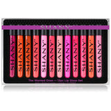 SHANY The Wanted Ones 12 Piece Lip Gloss Set with Aloe Vera and Vitamin E