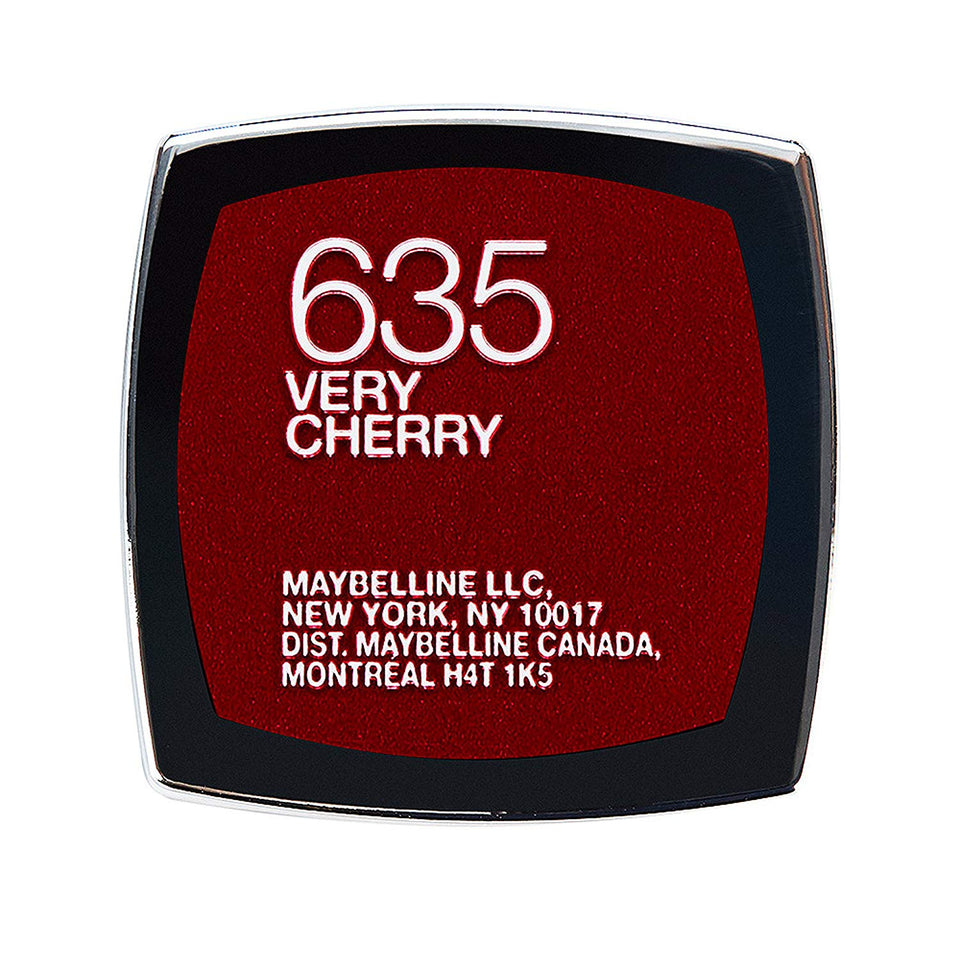 Maybelline New York Color Sensational Red Lipstick, Satin Lipstick, Very Cherry, 0.15 oz